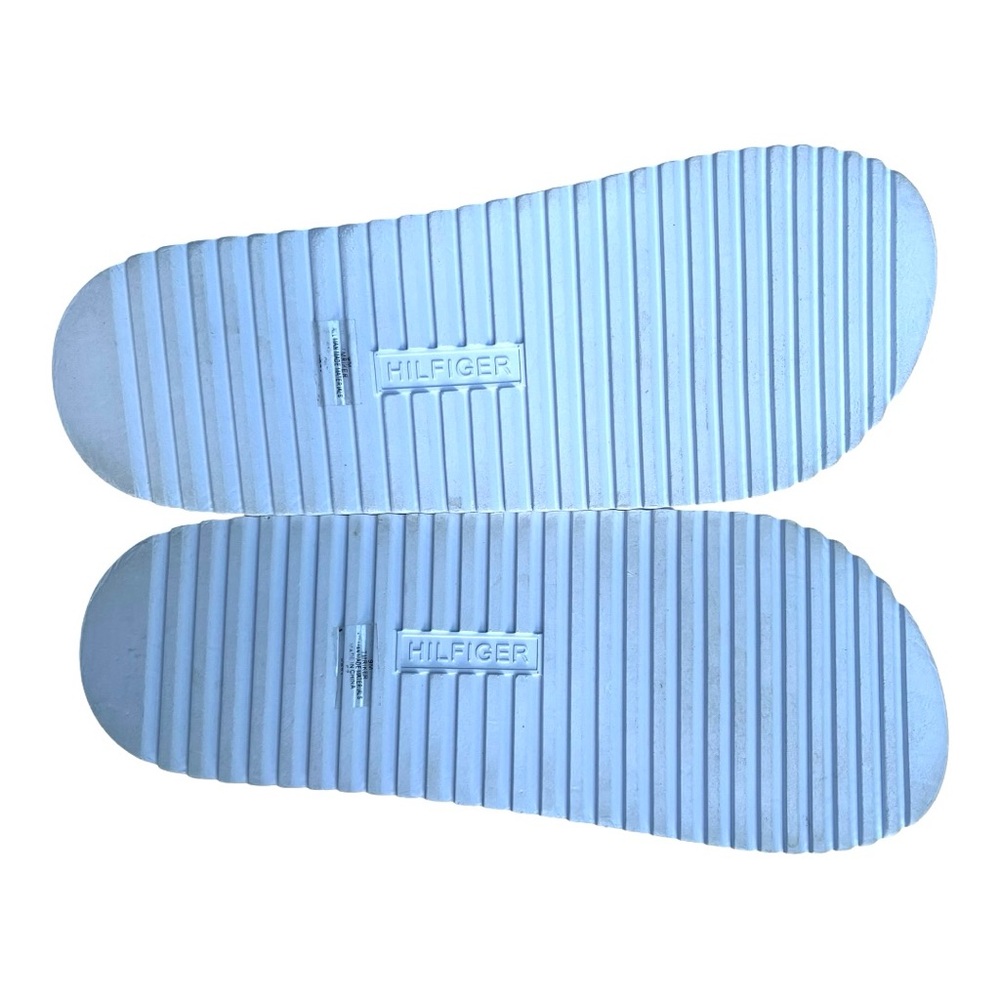Tommy Hilfiger Riker Slide/Sandal White Sole Classic Hilfiger Spellout Sz 9 Pool View 5